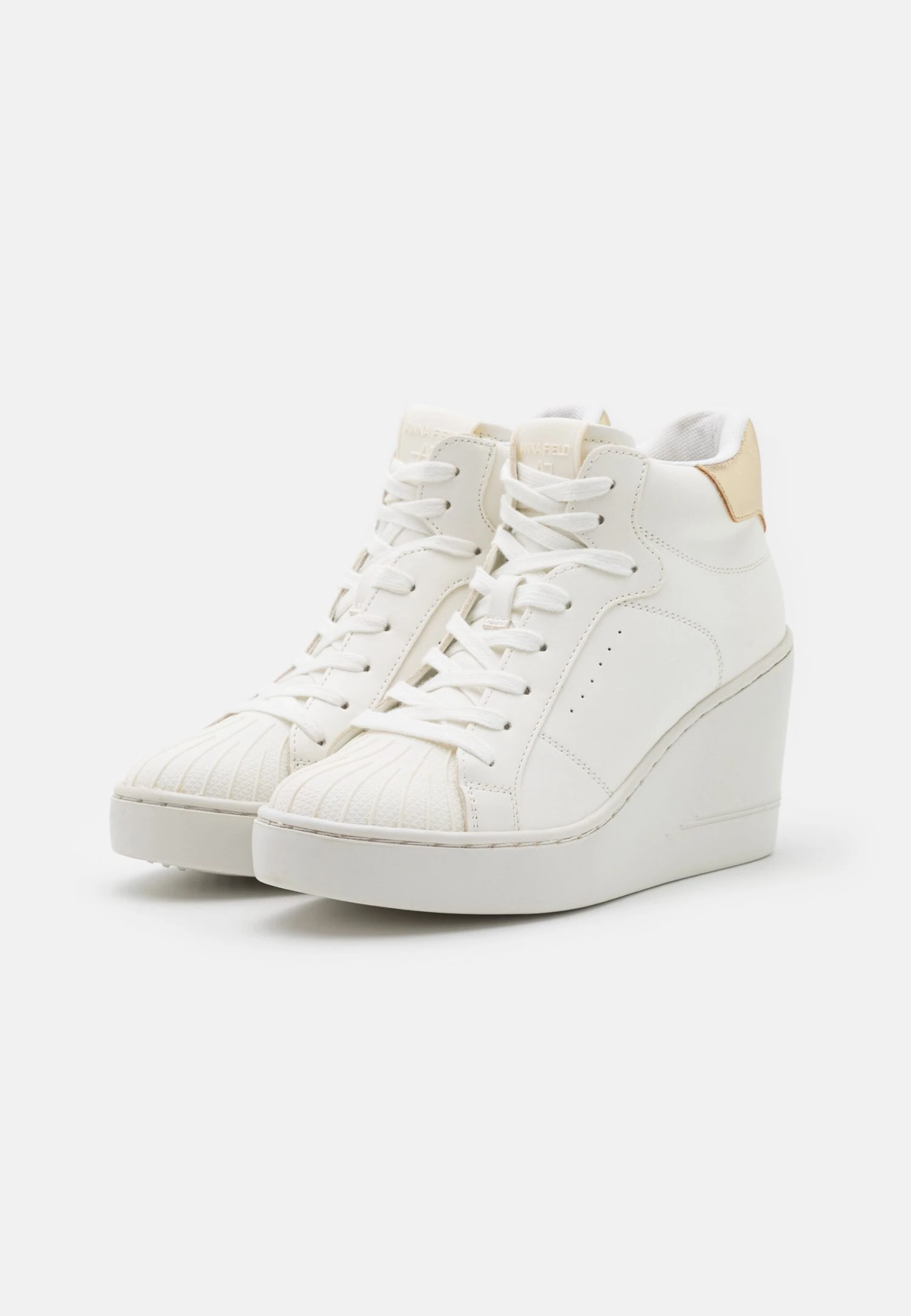 Anna Field Sneakers Alte - White/Gold 3 Anna Field Sneakers Alte - White/Gold - immagine 3